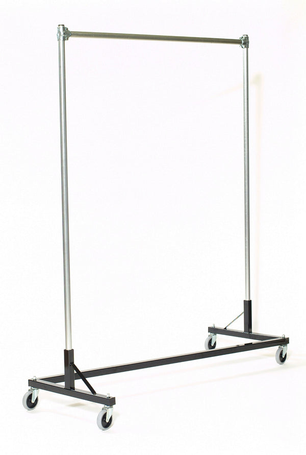 Quality Fabricators¨ Heavy Duty Garment Z-Rack : Single Rail