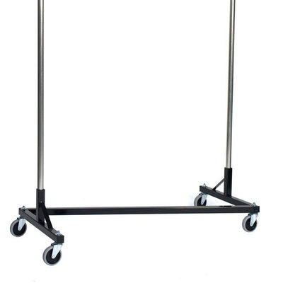 Quality Fabricators¨ Heavy Duty Garment Z-Rack : Quickrail - 3' Base x 5' Uprights