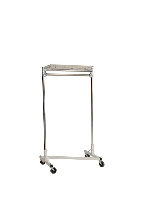 Quality Fabricators¨ Heavy Duty Garment Z-Rack : Top Shelf- 3' Base x 5' Uprights