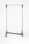 Quality Fabricators¨ Heavy Duty Garment Z-Rack : Quickrail - 3' Base x 5' Uprights