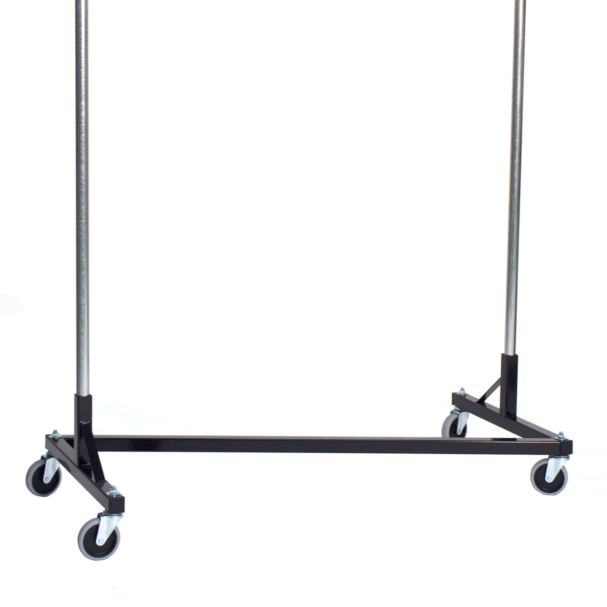 Quality Fabricators¨ Heavy Duty Garment Z-Rack : Quickrail - 4' Base x 5' Uprights