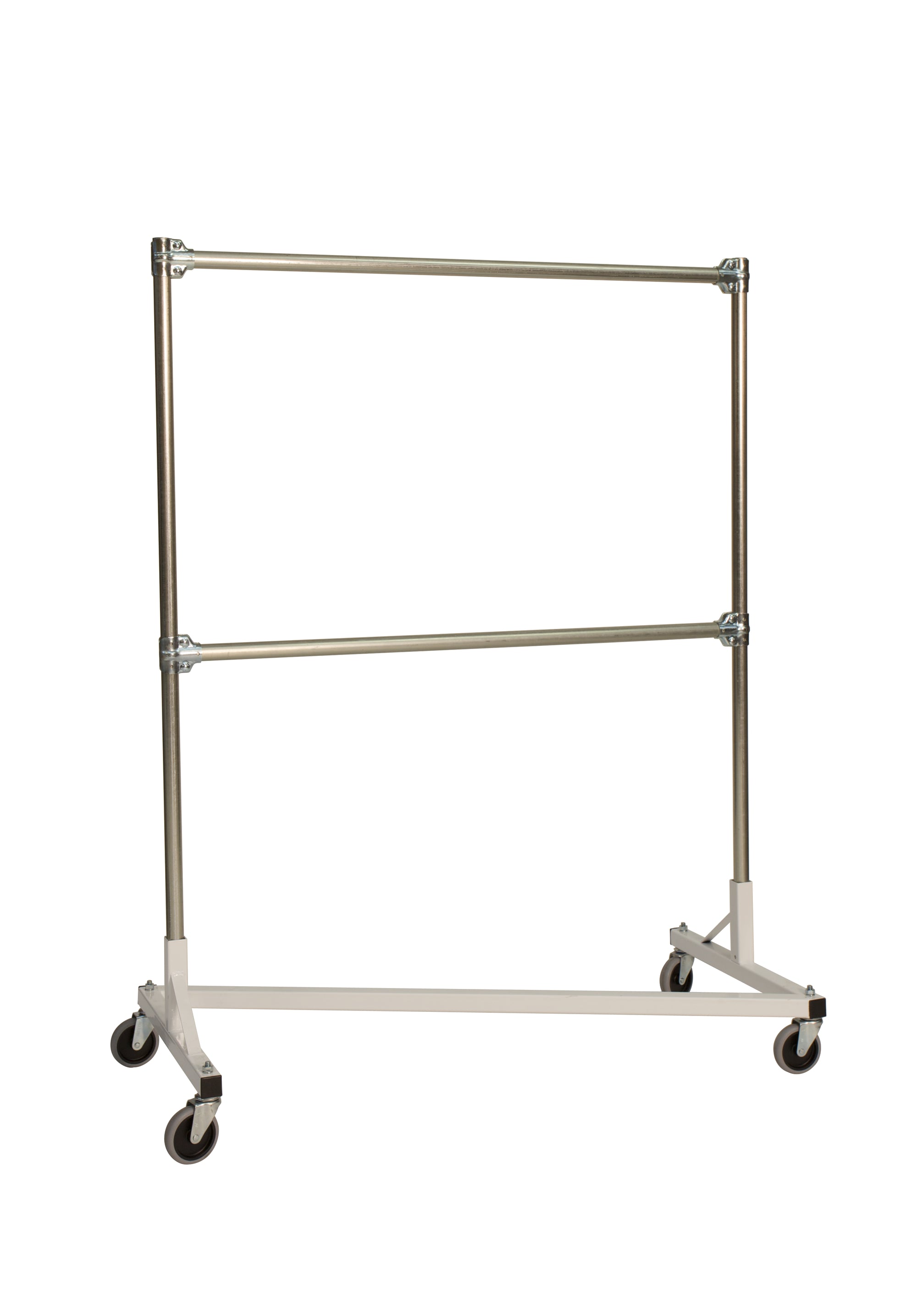 Double Z Rack Quality Fabricators® Heavy Duty Garment Z-Rack : Double Rail - 4' Base ...