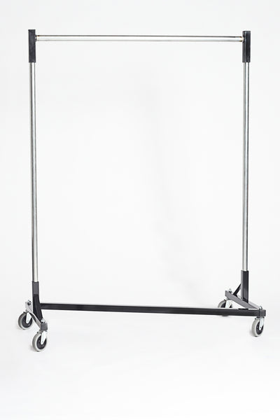 Quality Fabricators¨ Heavy Duty Garment Z-Rack : Quickrail - 4' Base x 5' Uprights