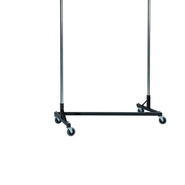 Quality Fabricators¨ Heavy Duty Garment Z-Rack : Quickrail - 4' Base x 6' Uprights