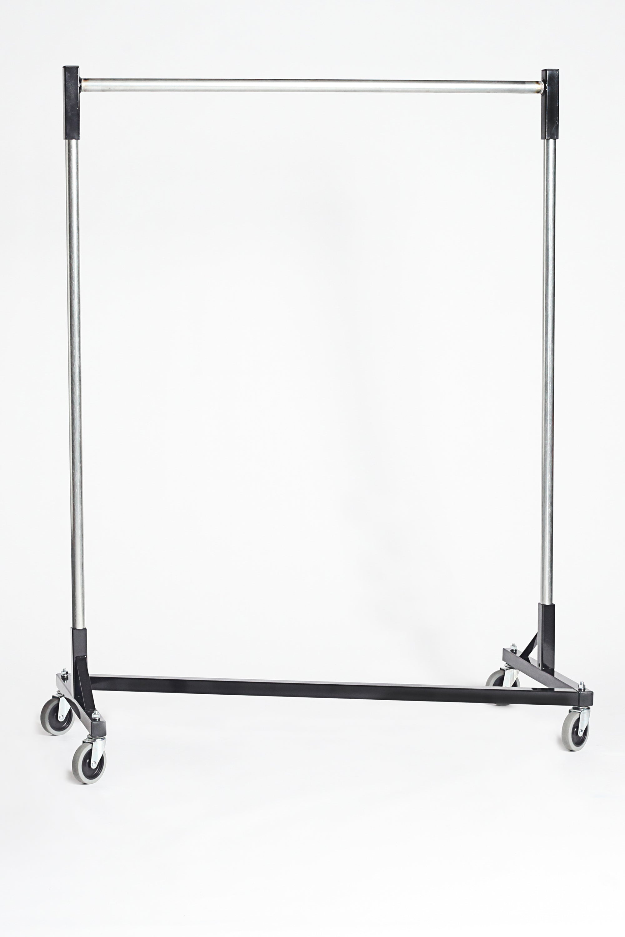 Quality Fabricators¨ Heavy Duty Garment Z-Rack : Quickrail - 4' Base x 6' Uprights