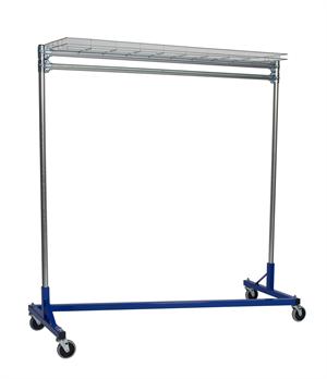 Quality Fabricators¨ Heavy Duty Garment Z-Rack : Top Shelf- 5' Base x 5' Uprights