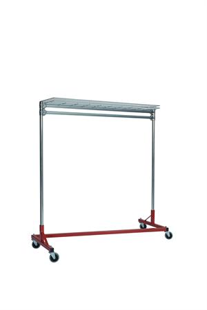 Quality Fabricators¨ Heavy Duty Garment Z-Rack : Top Shelf- 5' Base x 5' Uprights