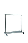 Quality Fabricators¨ Heavy Duty Garment Z-Rack : Bottom Shelf- 5' Base x 5' Uprights