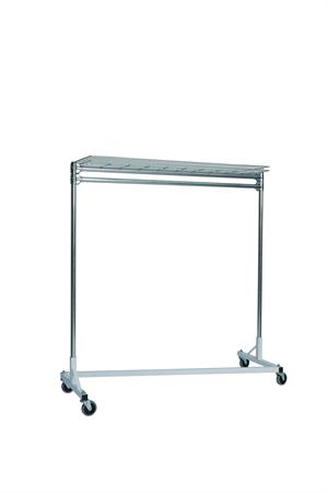 Quality Fabricators¨ Heavy Duty Garment Z-Rack : Top Shelf- 5' Base x 5' Uprights