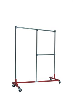Quality Fabricators¨ Heavy Duty Garment Z-Rack : Quality Fabricators¨ Split Rail - 5' Base x 6' Uprights