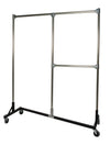 Quality Fabricators¨ Heavy Duty Garment Z-Rack : Quality Fabricators¨ Split Rail - 5' Base x 6' Uprights